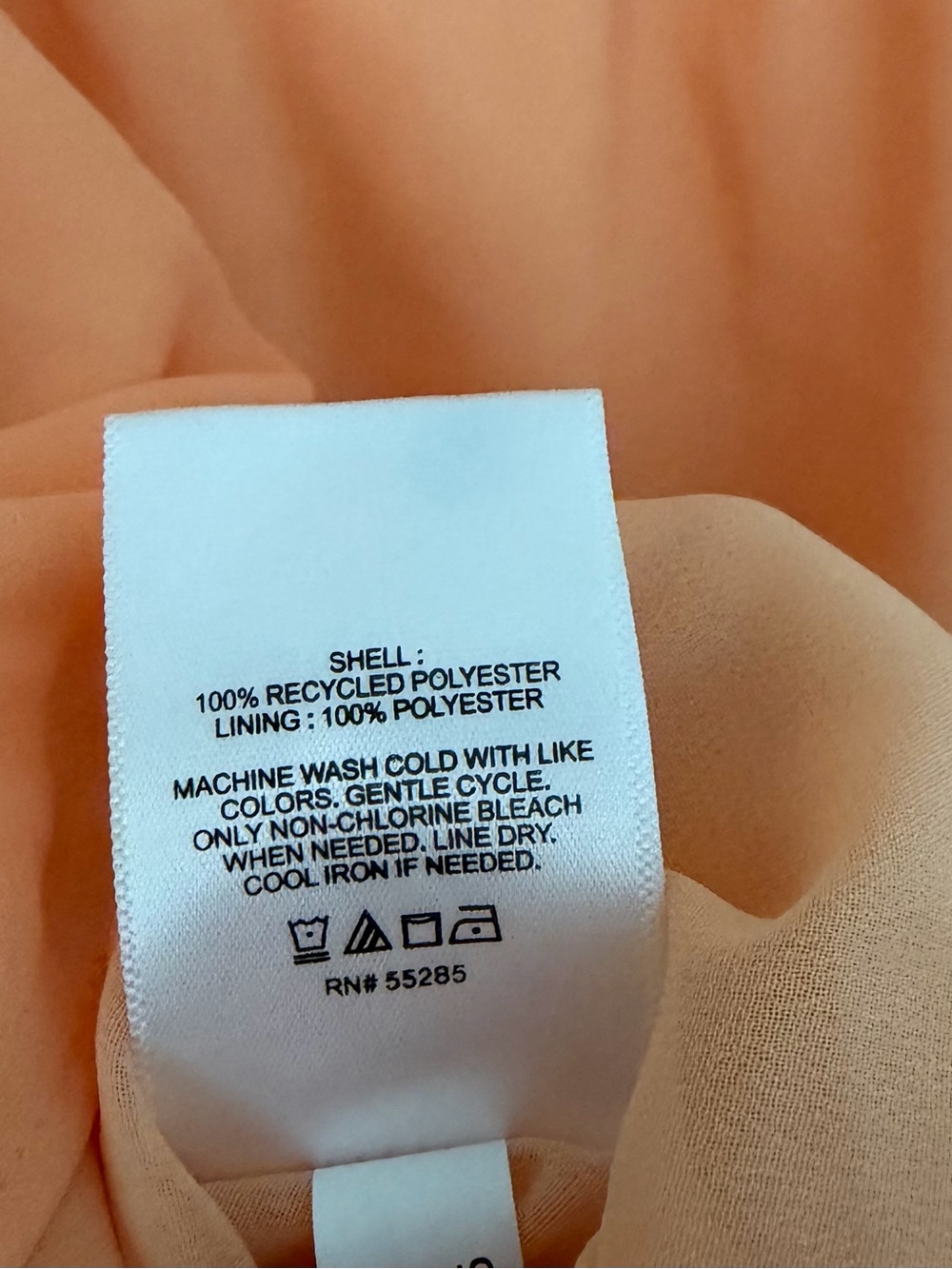 Express Peach Ruffle Tie-Front Cami - Picture 6 of 8